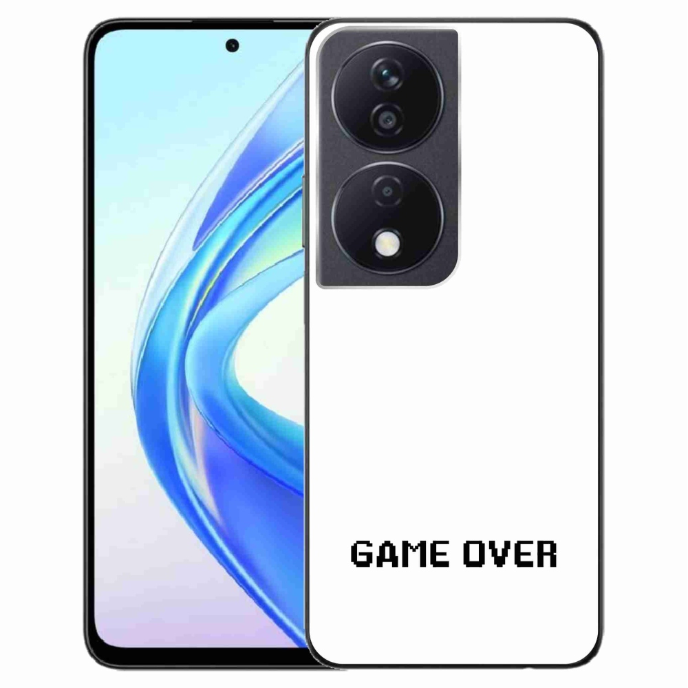 Gélový kryt mmCase na Honor X7b/Honor 90 Smart - game over biele pozadie
