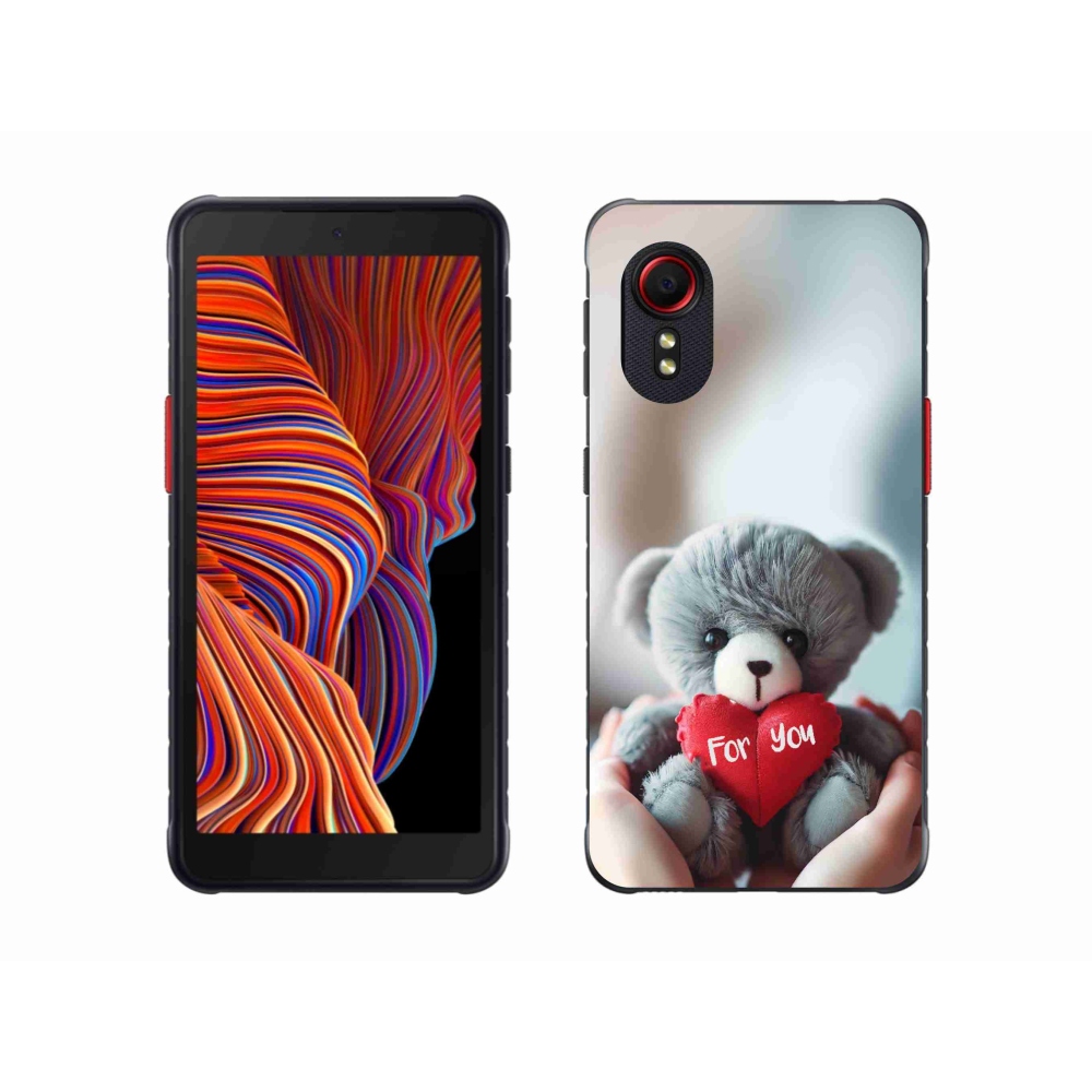 Gélový kryt mmCase na Samsung Galaxy Xcover 5 - medvedík pre zamilovaných