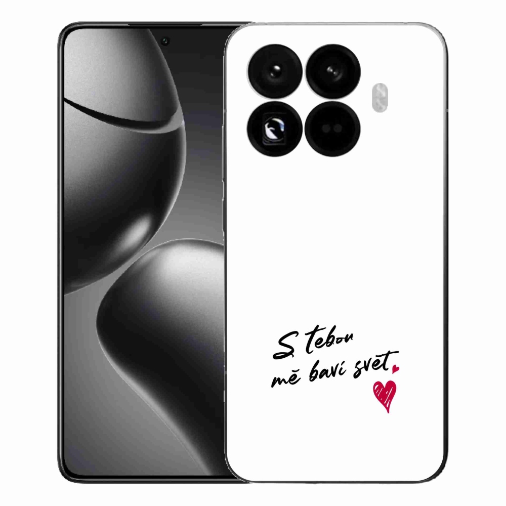Gélový kryt mmCase na Xiaomi 15T Pro - zamilovaný text 1 biele pozadie