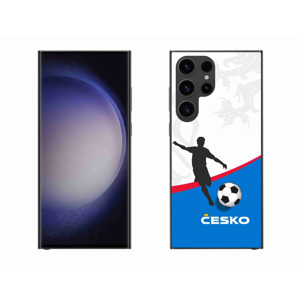 Gélový kryt mmCase na Samsung Galaxy S23 Ultra 5G - futbal Česko 1