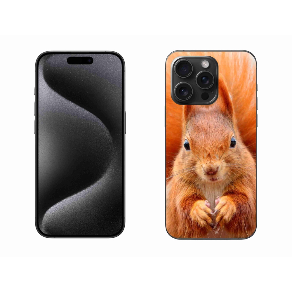 Gélový kryt mmCase na iPhone 15 Pro Max - veverička