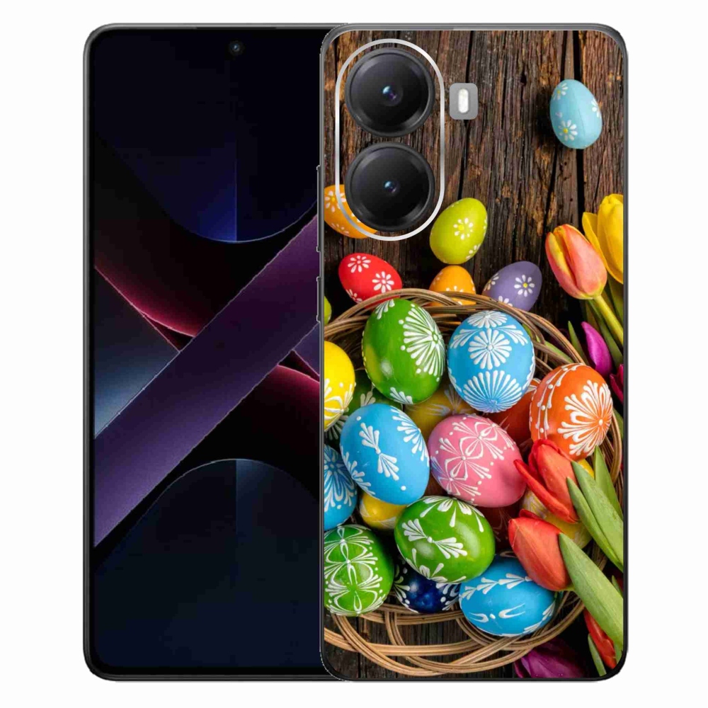 Gélový kryt mmCase na Xiaomi Poco X7 Pro 5G - veľkonočné vajíčka