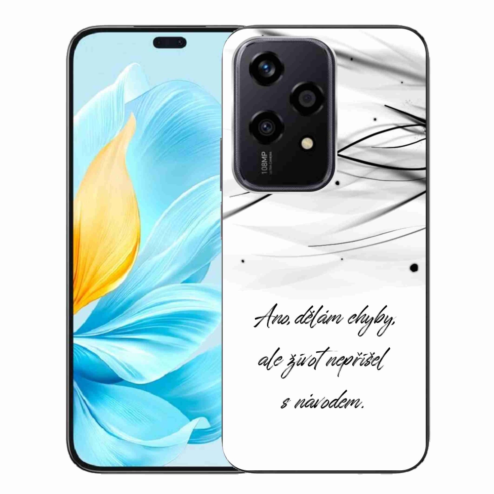 Gélový kryt mmCase na Honor 200 Lite 5G - citát biele pozadie