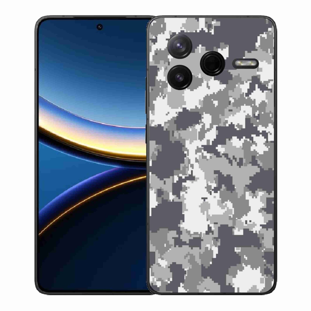 Gélový kryt mmCase na Xiaomi Poco F7 Pro - maskáčový vzor 2