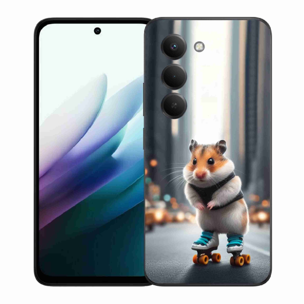 Gélový kryt mmCase na Xiaomi Redmi 15 4G/5G (171mm) - škrečok na korčuliach