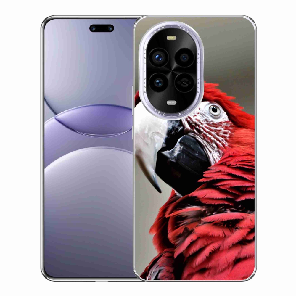 Gélový kryt mmCase na Huawei Nova 13 Pro 5G - papagáj ara červený