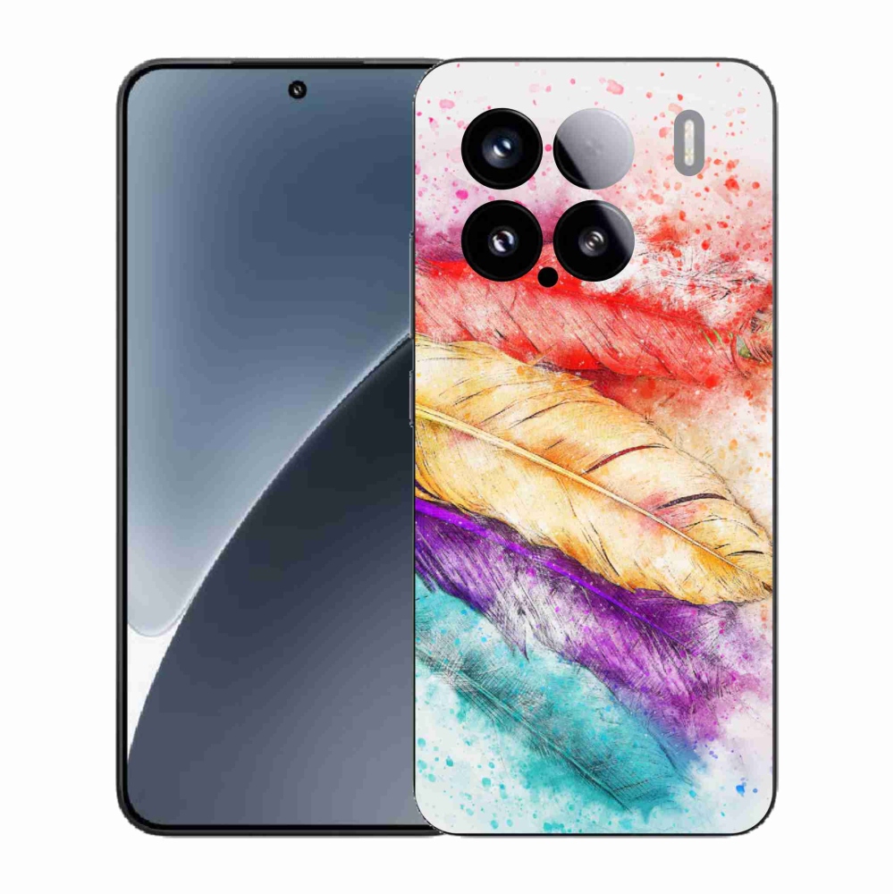 Gélový kryt mmCase na Xiaomi 15 - farebné perie