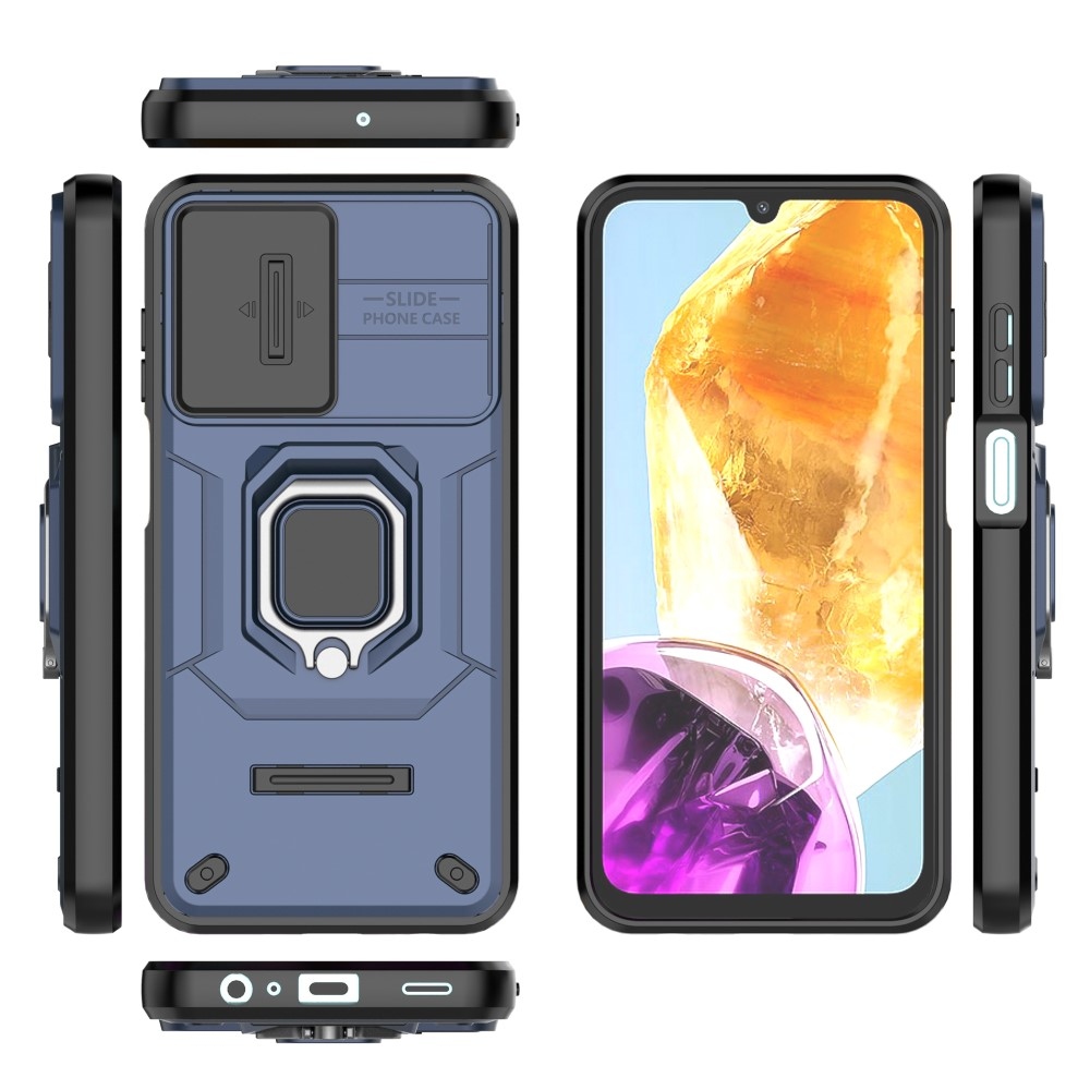 Lens odolný hybridný kryt pre Samsung Galaxy M15 5G - modrý