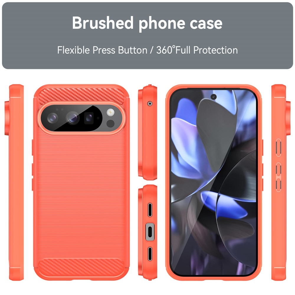 Carbon odolný gélový obal na Google Pixel 10 Pro/Pixel 10 - červený