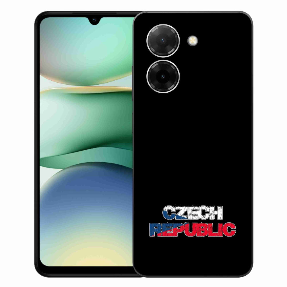 Gélový kryt mmCase na Xiaomi Redmi A5 (173.45x79.35x8.45mm) - Czech Republic čierne pozadie