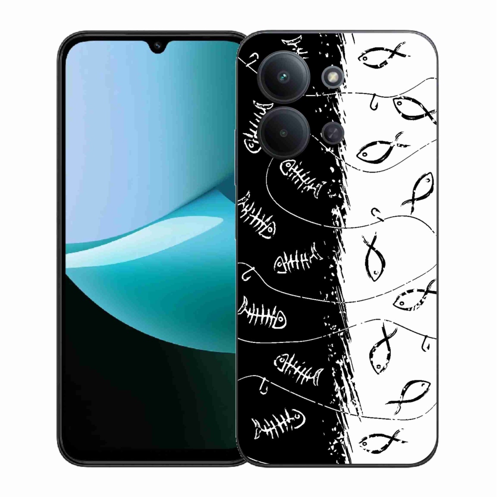Gélový kryt mmCase na Xiaomi Redmi 15C 4G (171mm) / Poco C85 4G (171mm) - kostry a rybky