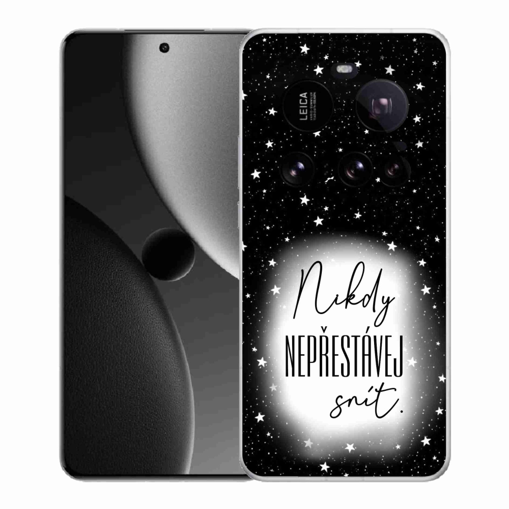 Gélový kryt mmCase na Xiaomi 15 Ultra - citát 1 bieločierne pozadie