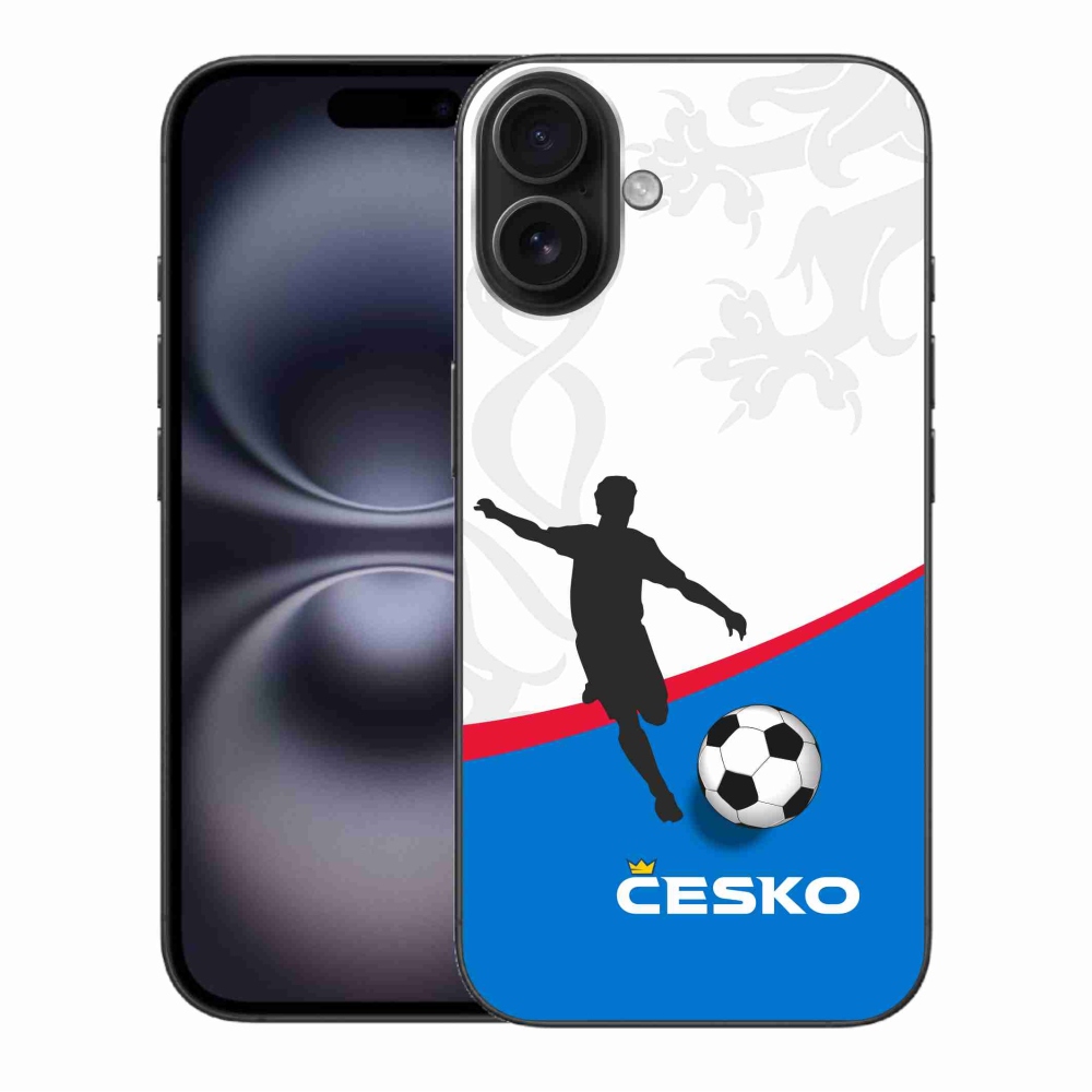 Gélový kryt mmCase na iPhone 16 Plus - futbal Česko 1