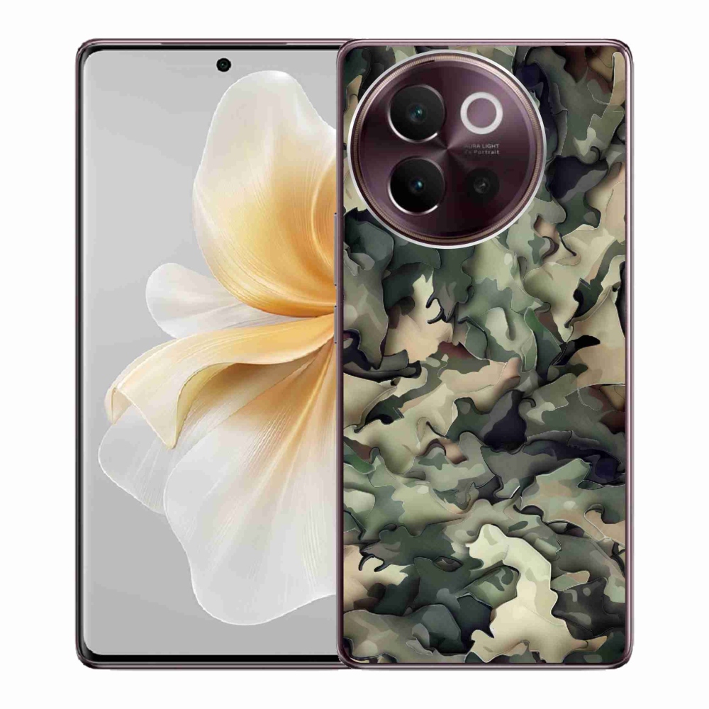 Gélový kryt mmCase na Vivo V40 Lite 5G - maskáčový vzor 9