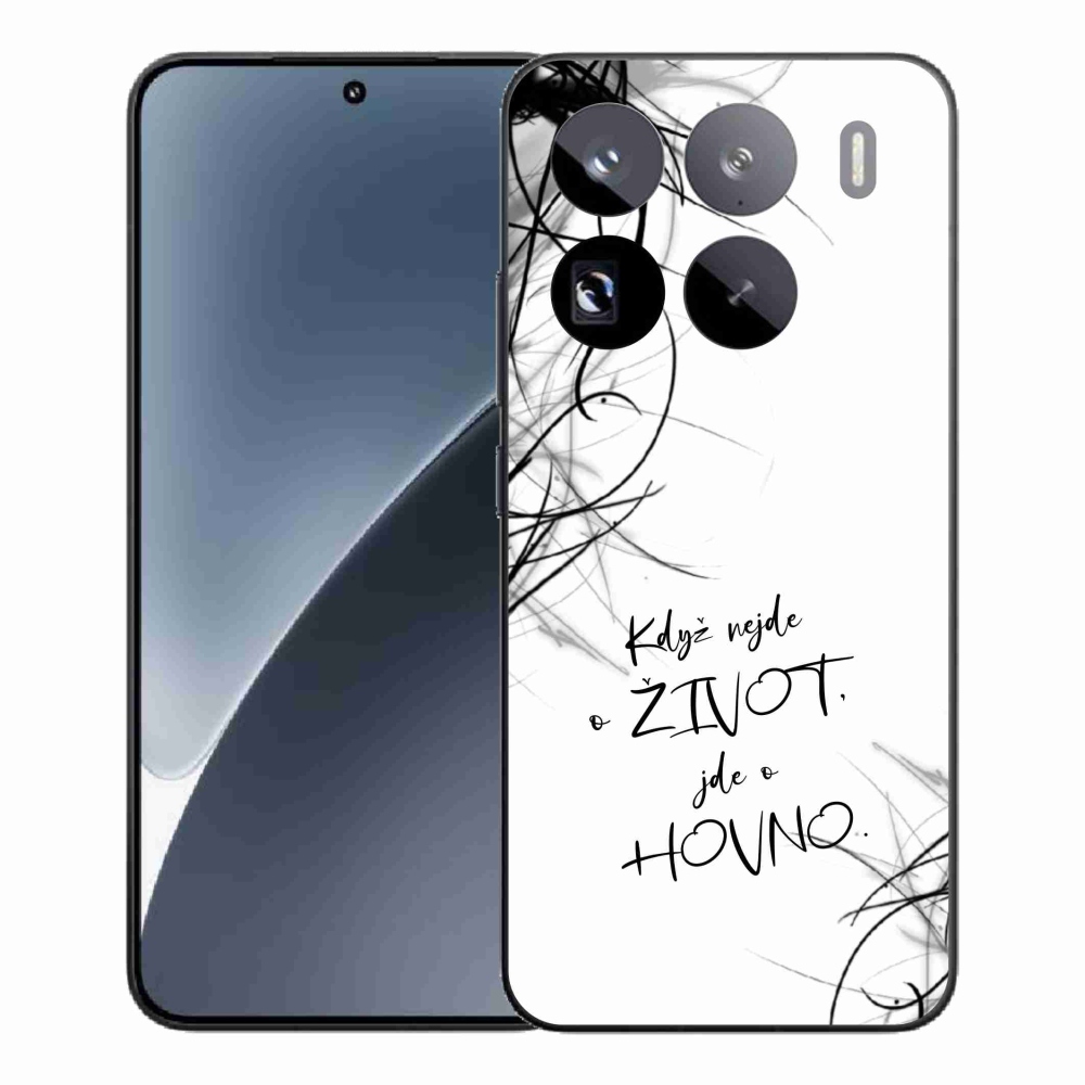 Gélový kryt mmCase na Xiaomi 15 Pro - vtipný text 16 biele pozadie