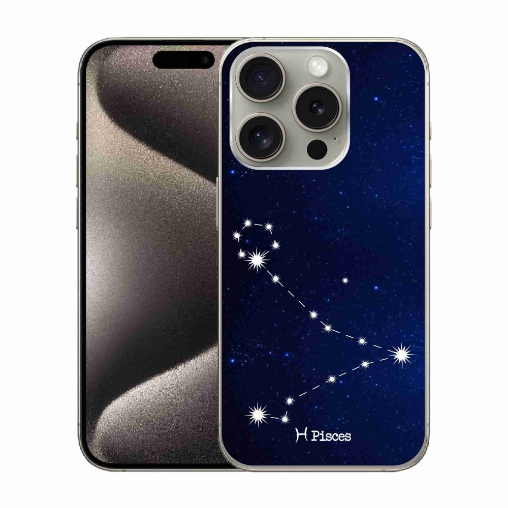 Gélový kryt mmCase na iPhone 15 Pro - súhvezdie Ryby