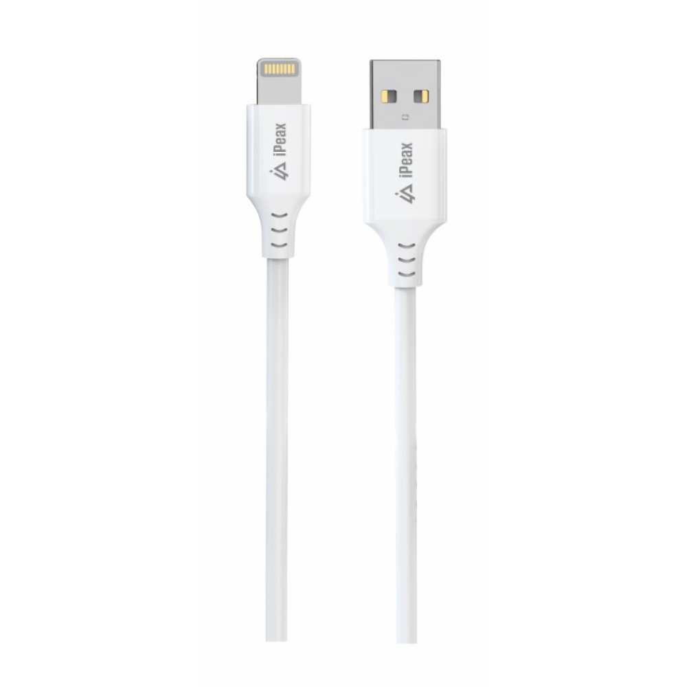 iPEAX TPU kábel USB-A / lightning 1 m, USB 2.0 - biely