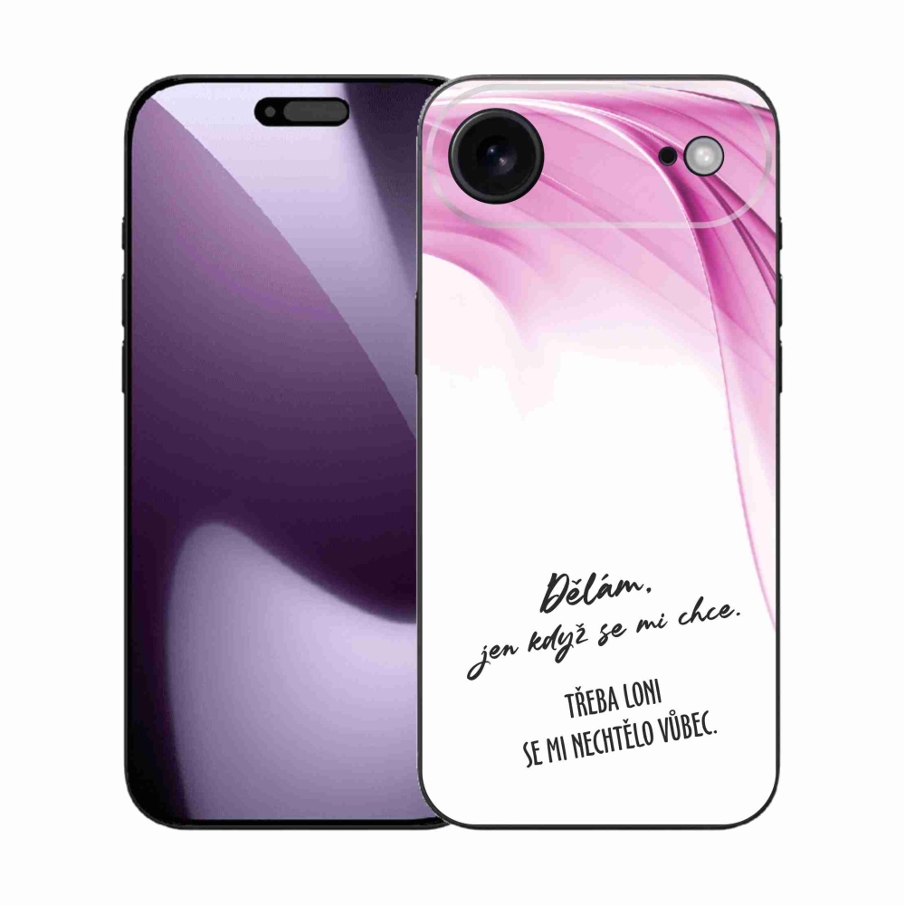 Gélový kryt mmCase na iPhone 17 Air - vtipný text 12 biele pozadie