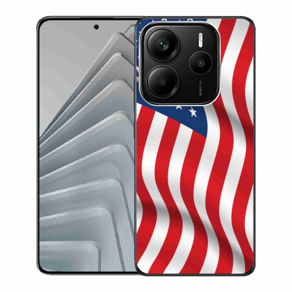 Gélový kryt mmCase na Xiaomi Redmi Note 14 5G - USA vlajka