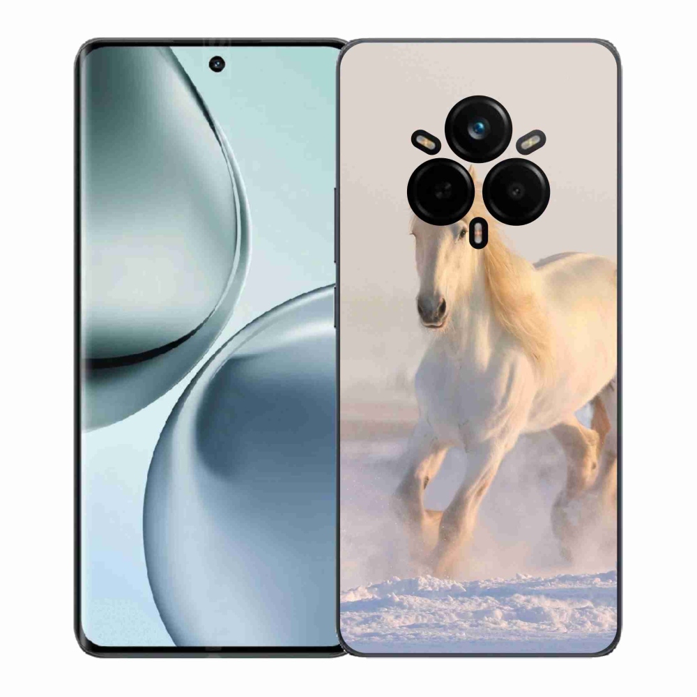 Gélový kryt mmCase na Realme 14 Pro+ 5G - kôň v snehu