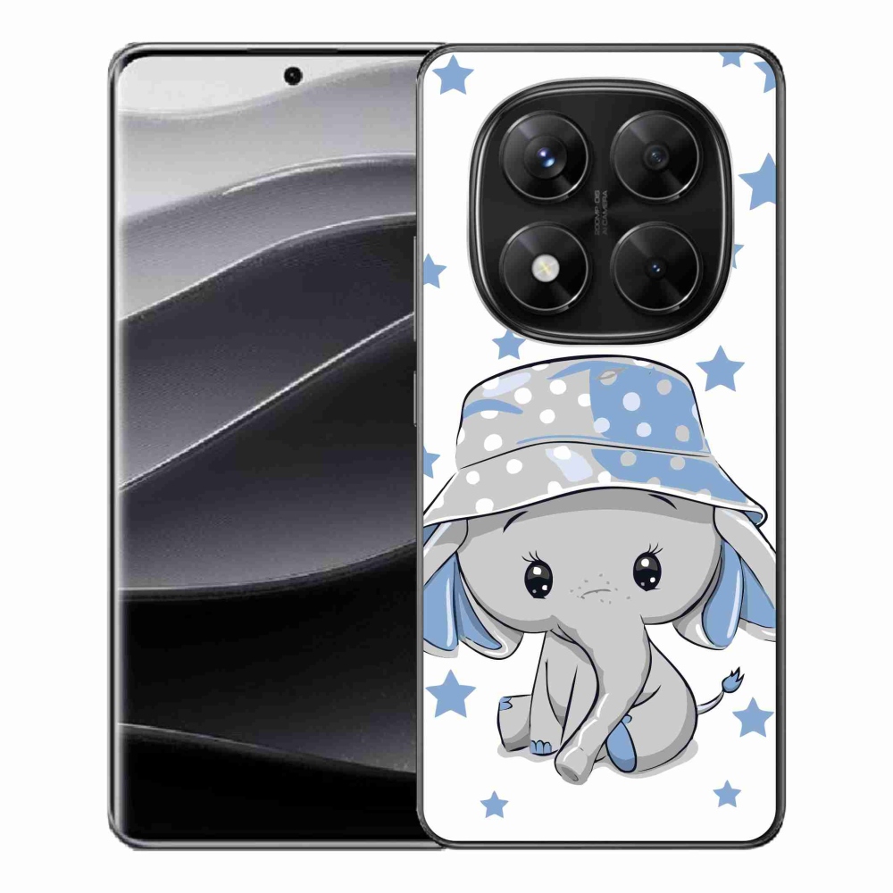 Gélový kryt mmCase na Xiaomi Redmi Note 14 Pro 5G/Poco X7 5G - modrý slon