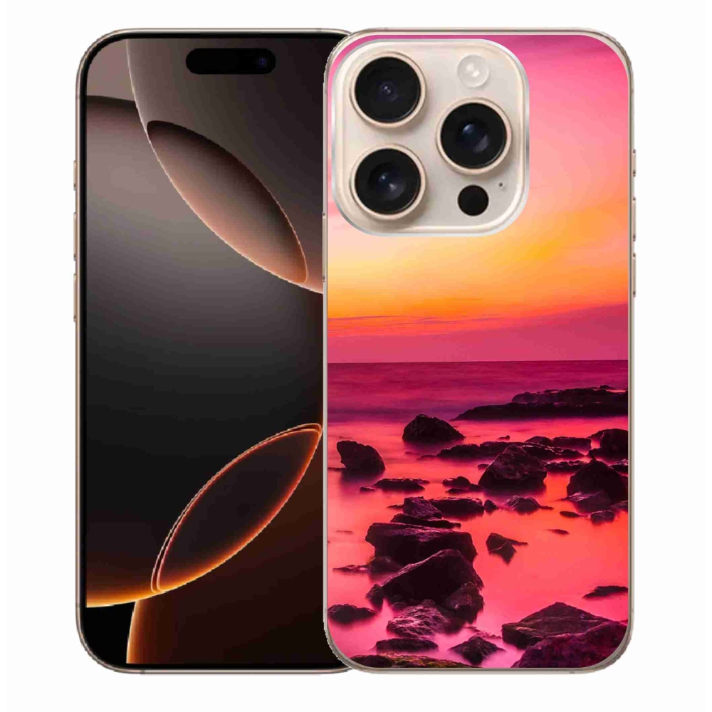 Gélový kryt mmCase na iPhone 16 Pro Max - more a žiara