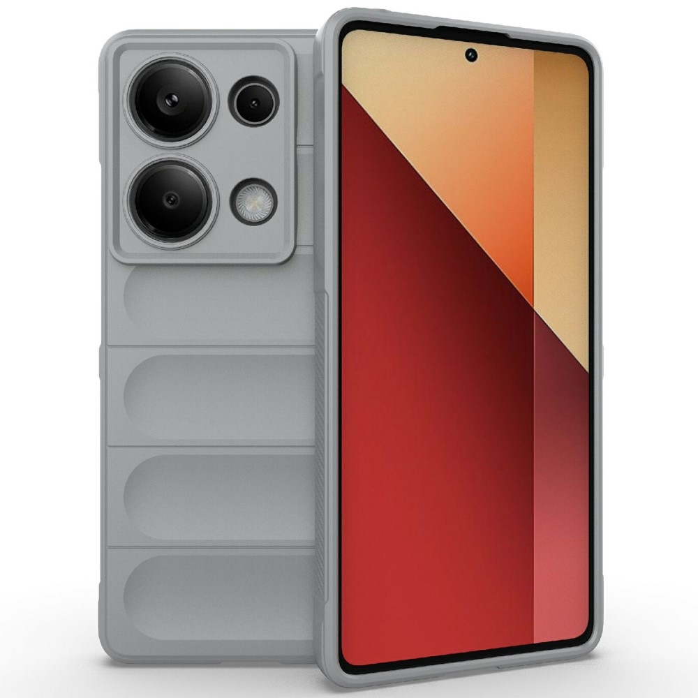 Rugg odolný gélový obal na Xiaomi Redmi Note 14S - svetlosivý