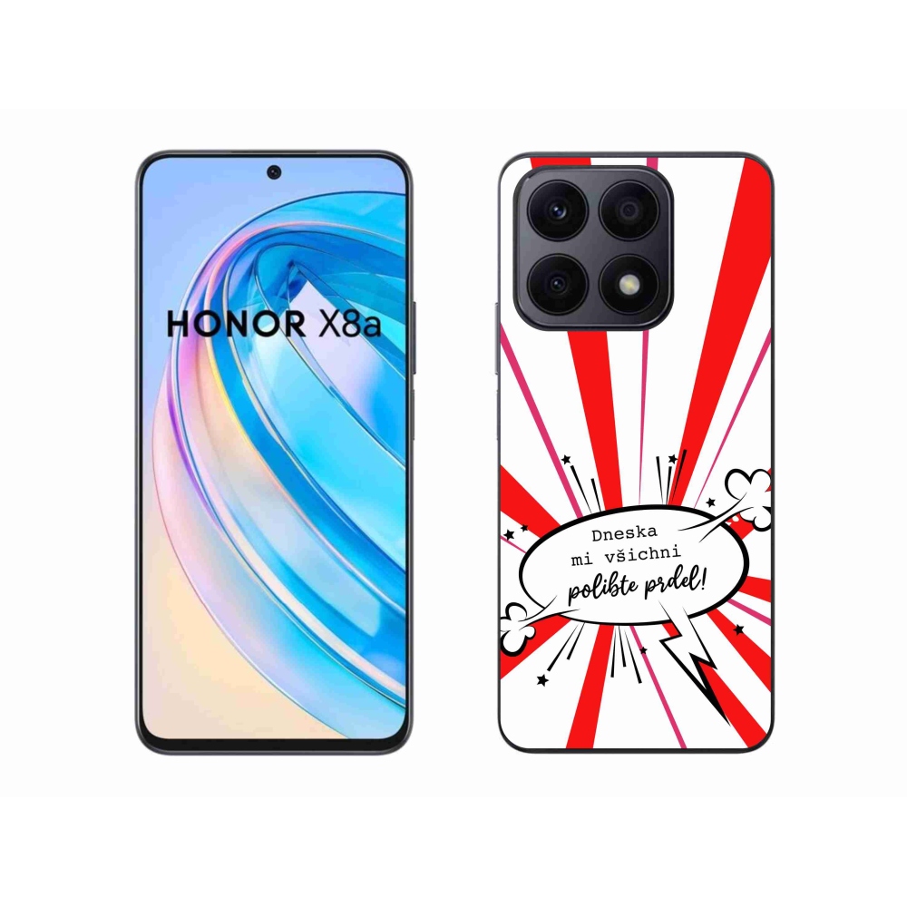 Gélový kryt mmCase na Honor X8a - vtipný text 15 biele pozadie