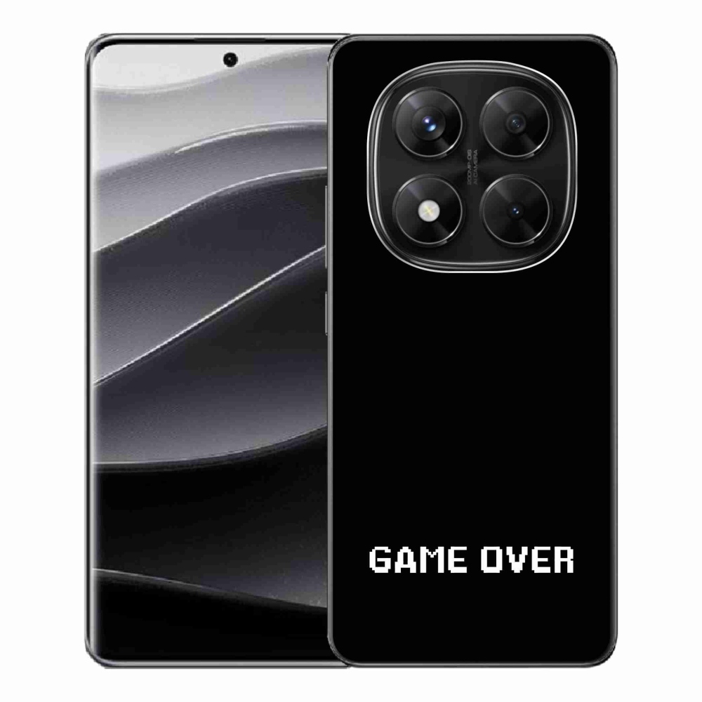 Gélový kryt mmCase na Xiaomi Redmi Note 14 Pro 5G/Poco X7 5G - game over čierne pozadie