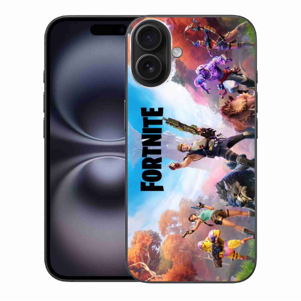 Gélový kryt mmCase na iPhone 16 Plus - fortnite 1