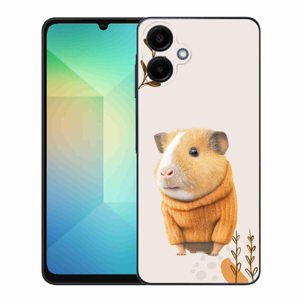 Gélový kryt mmCase na Samsung Galaxy A06 4G - morča vo svetri
