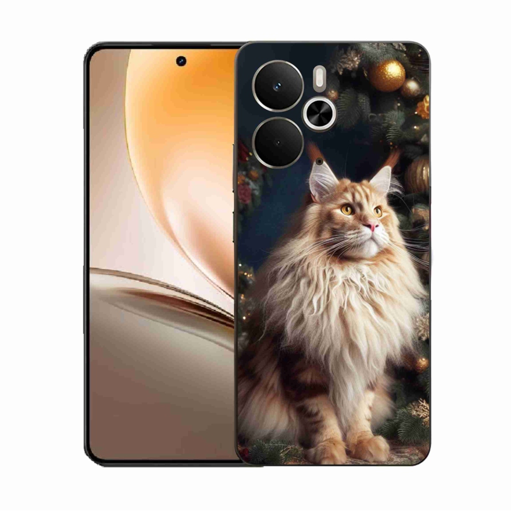 Gélový kryt mmCase na Realme 14 5G - mačka pri stromčeku
