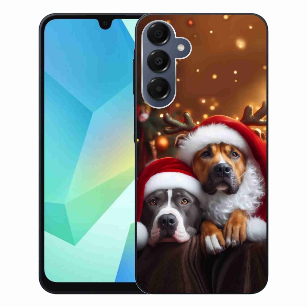 Gélový kryt mmCase na Samsung Galaxy A16 4G/5G - vianočné psy