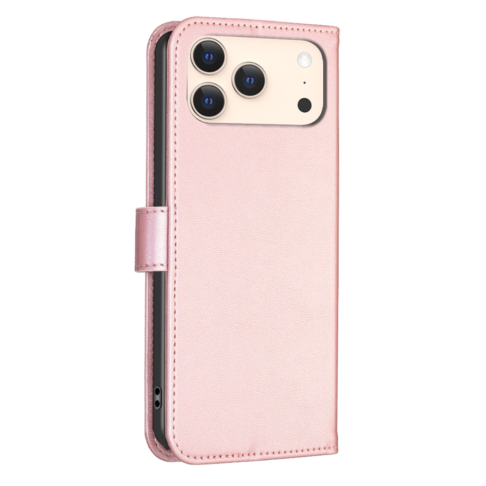 Clover knižkové púzdro na iPhone 17 Pro Max - ružovozlaté