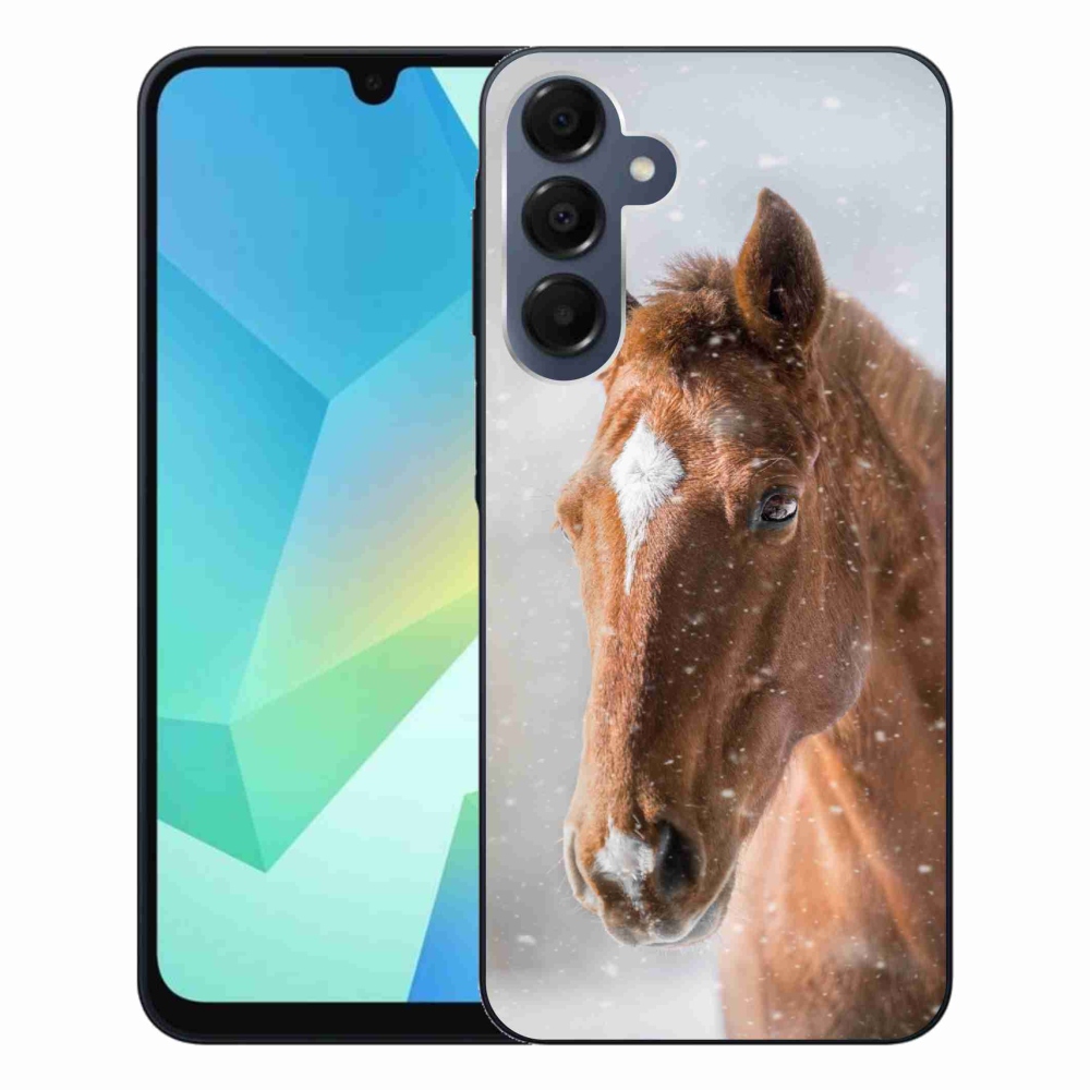 Gélový kryt mmCase na Samsung Galaxy A16 4G/5G - hnedý kôň 2