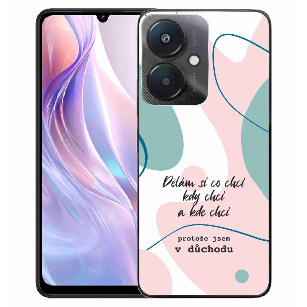 Gélový kryt mmCase na Xiaomi Redmi 13C 5G - vtipný text 10 biele pozadie