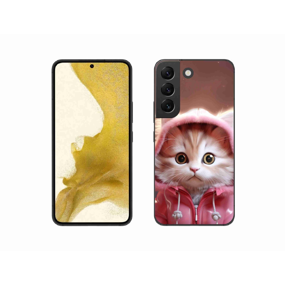 Gélový kryt mmCase na Samsung Galaxy S22 5G - roztomilé mačiatko 3
