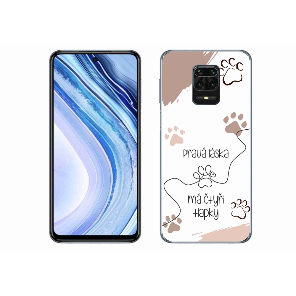 Gélový kryt mmCase na Xiaomi Redmi Note 9S - psí motív 1 biele pozadie
