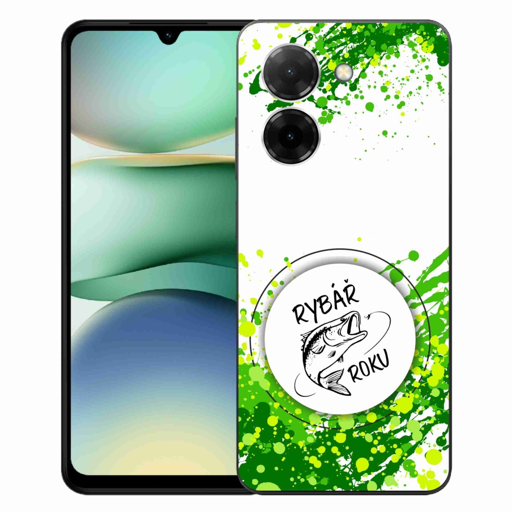 Gélový kryt mmCase na Xiaomi Redmi A5 - rybár roku biele pozadie