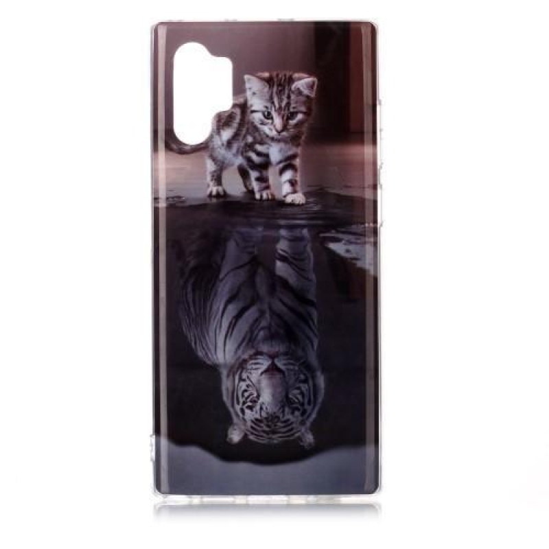 Patt gélový obal na mobil Samsung Galaxy Note 10 Plus - mačka a tiger