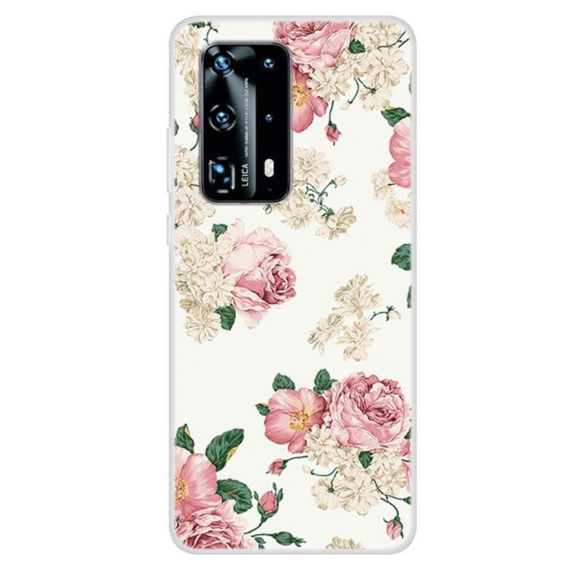 Patte gélový obal na mobil Huawei P40 Pro - ruža