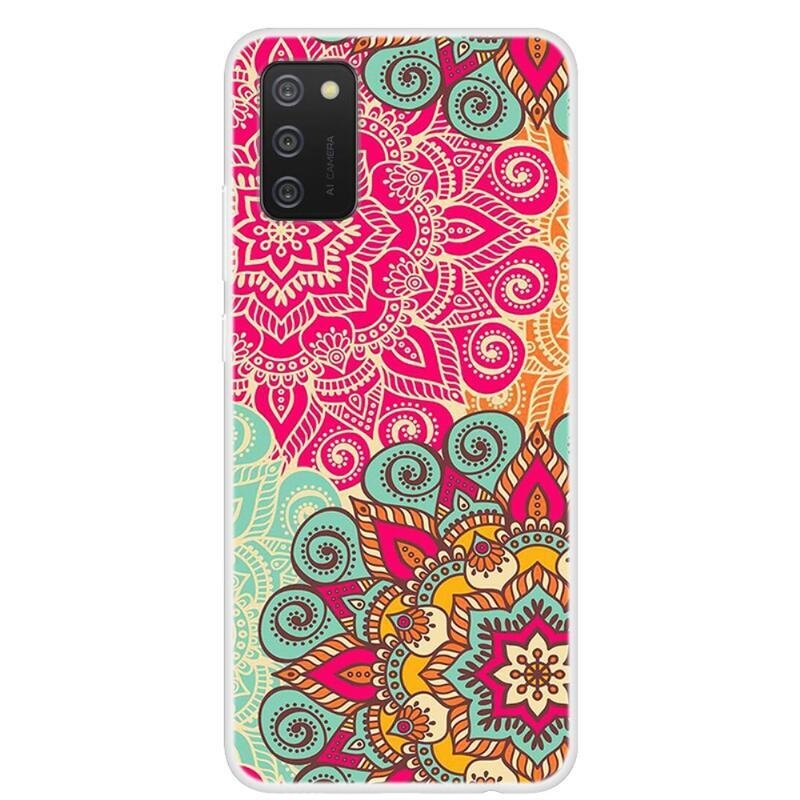 Patte gélový obal na mobil Samsung Galaxy A02s (164.2x75.9x9.1mm) - farebná mandala