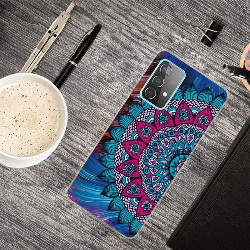 Patte gélový obal na mobil Samsung Galaxy A72 5G - farebná mandala