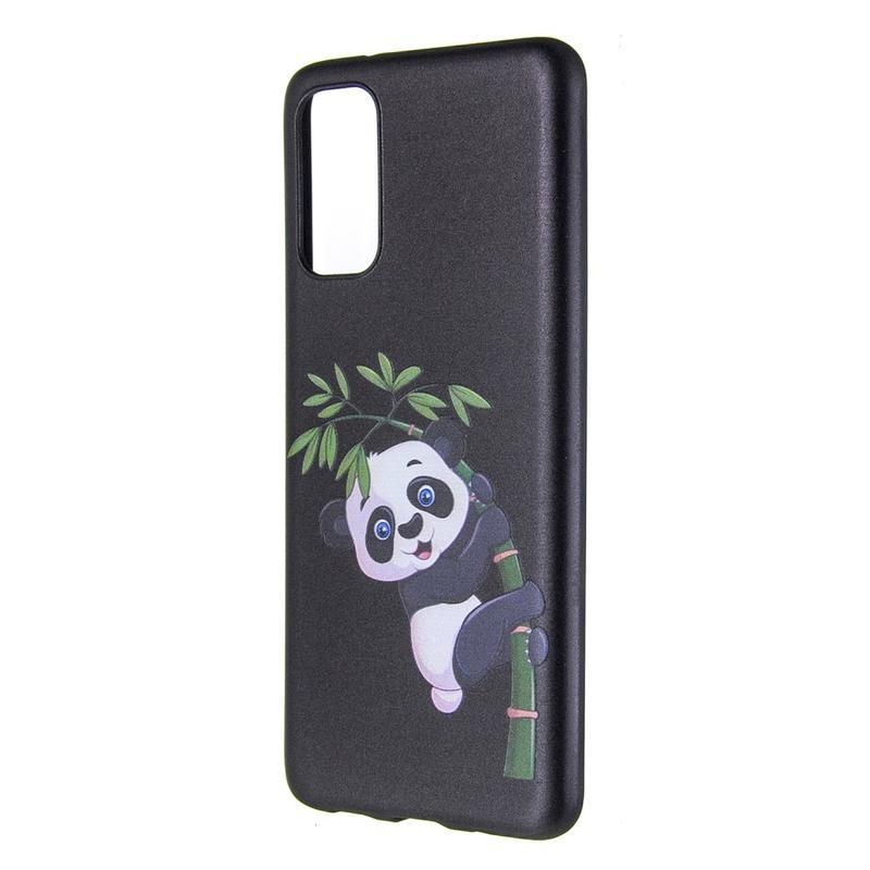 Patte gélový obal na mobil Samsung Galaxy S20 - panda na bambusu