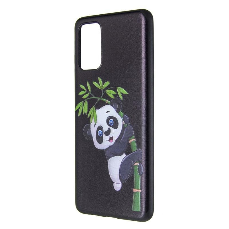 Patte gélový obal na mobil Samsung Galaxy S20 Plus - panda na bambusu