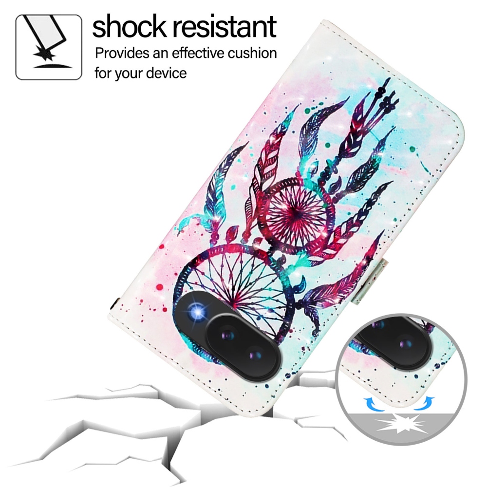 Patte knižkové puzdro na Google Pixel 10a - farebný lapač snov