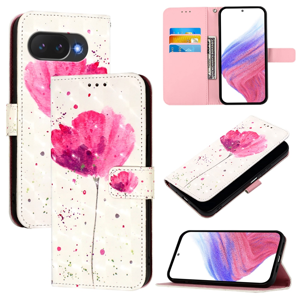 Patte knižkové puzdro na Google Pixel 10a - ružový kvet