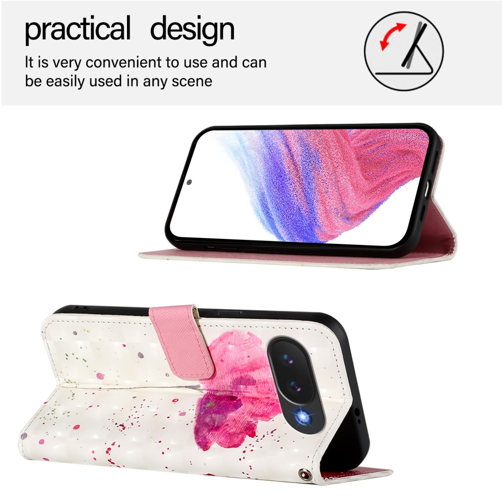 Patte knižkové puzdro na Google Pixel 10a - ružový kvet