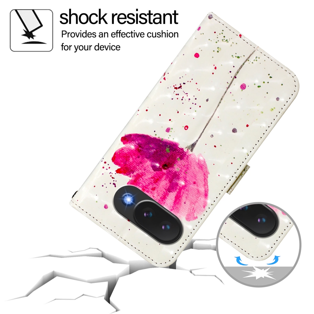 Patte knižkové puzdro na Google Pixel 10a - ružový kvet