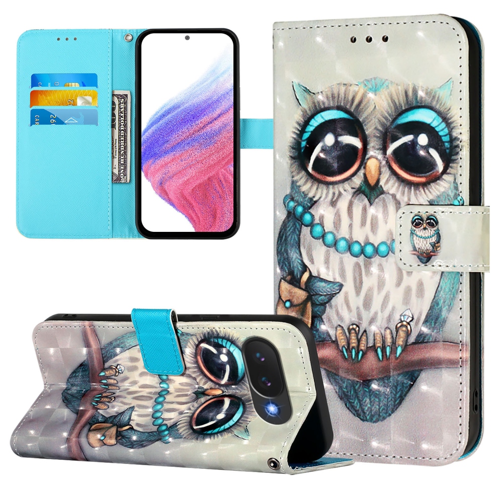 Patte knižkové puzdro na Google Pixel 10a - sova